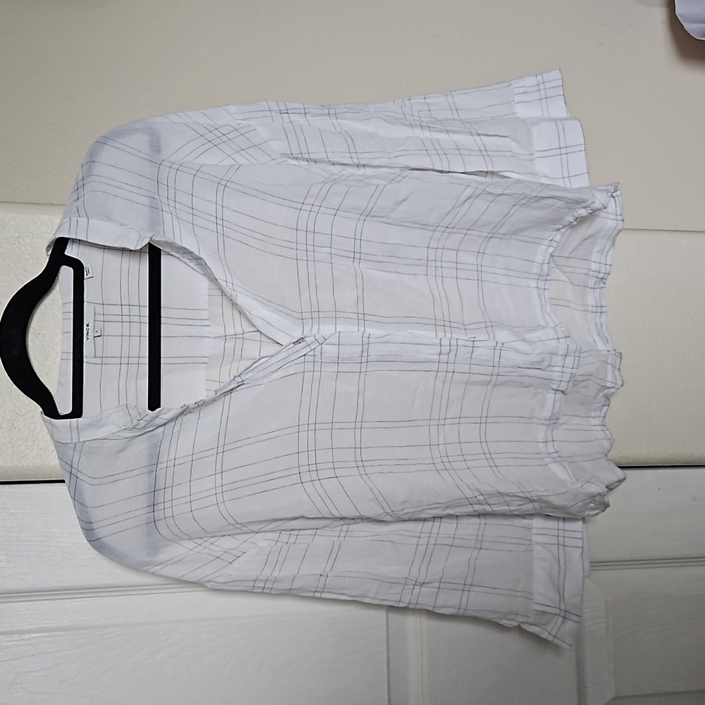 White Black Blouse